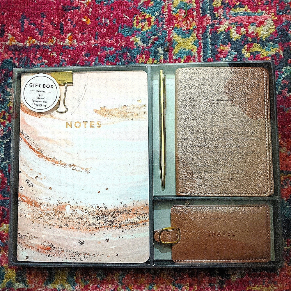 Travel Rose Gold Gift Box set